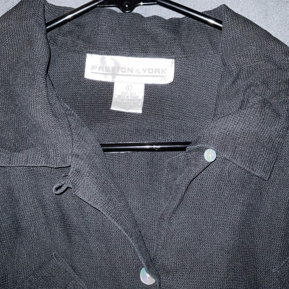Preston & York Black Button-Up Shirt